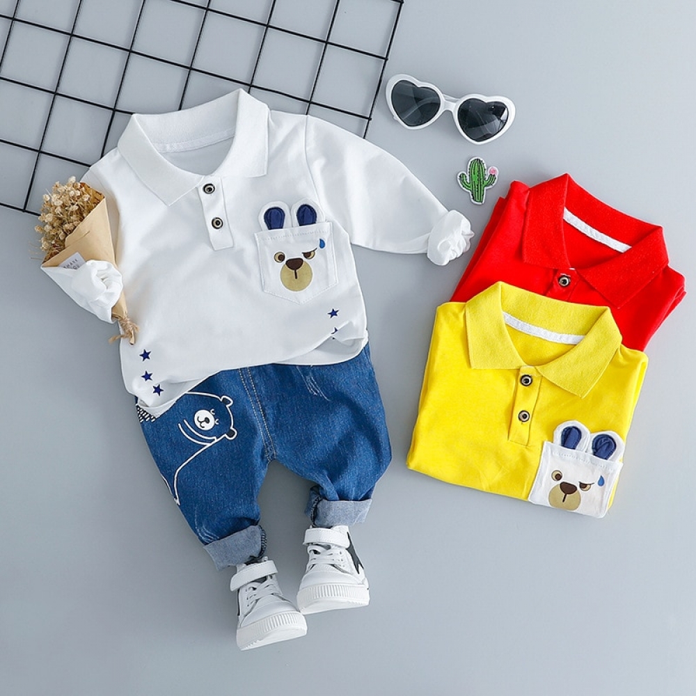 Bear Pie T Shirt Jeans Set