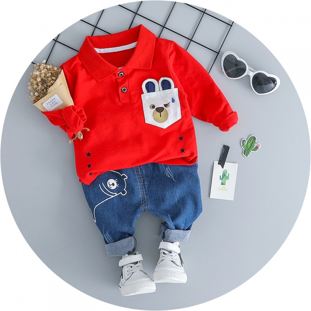 Bear Pie T Shirt Jeans Set