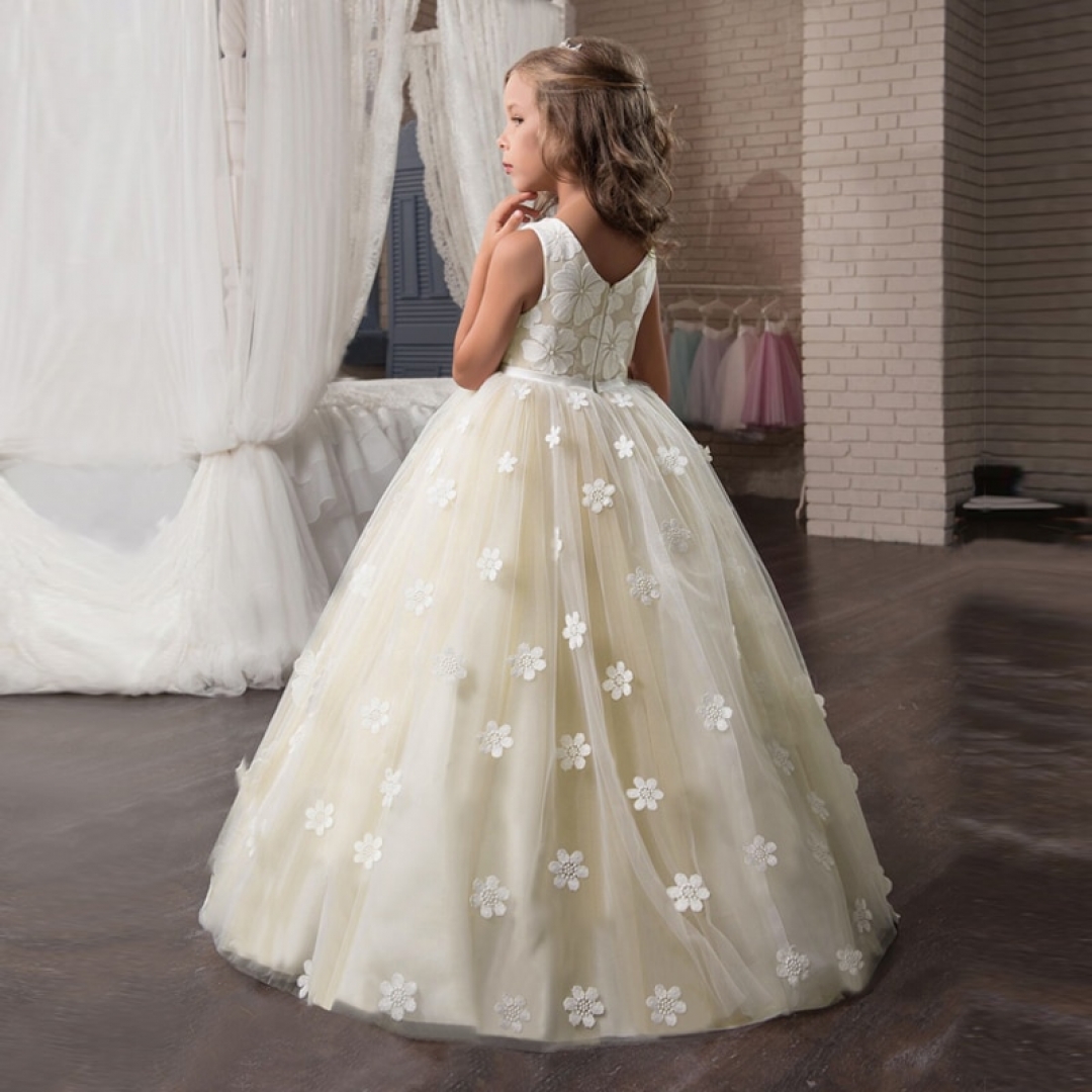 Stylish Floral Party Gown