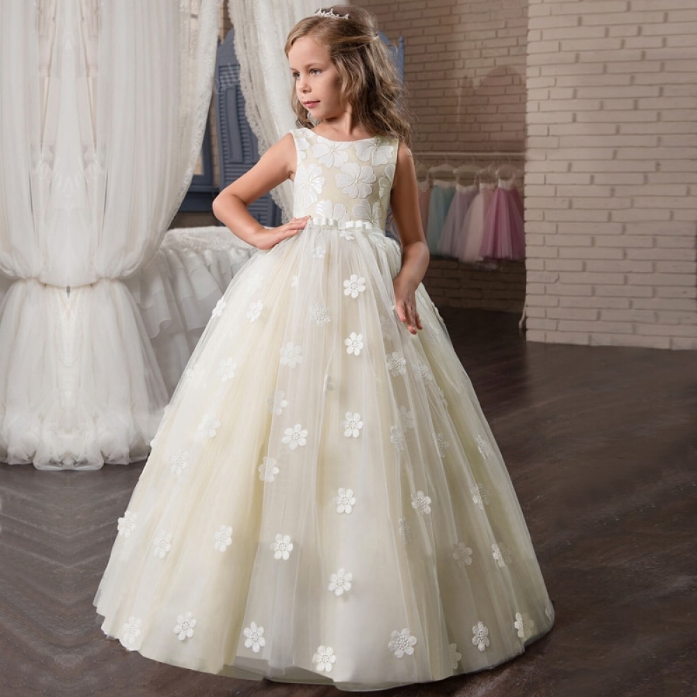 Stylish Floral Party Gown