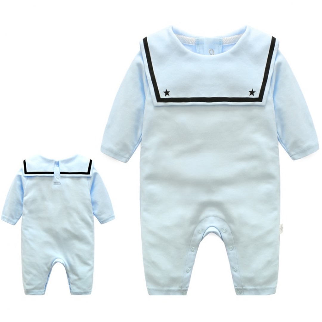 Navy Sailor Long Sleeve Jumpsuit