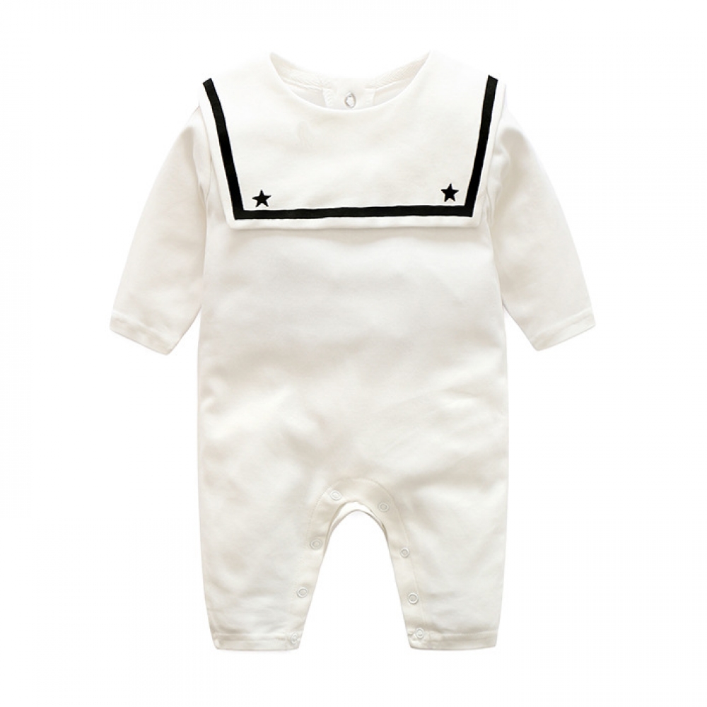 Navy Sailor Long Sleeve Jumpsuit