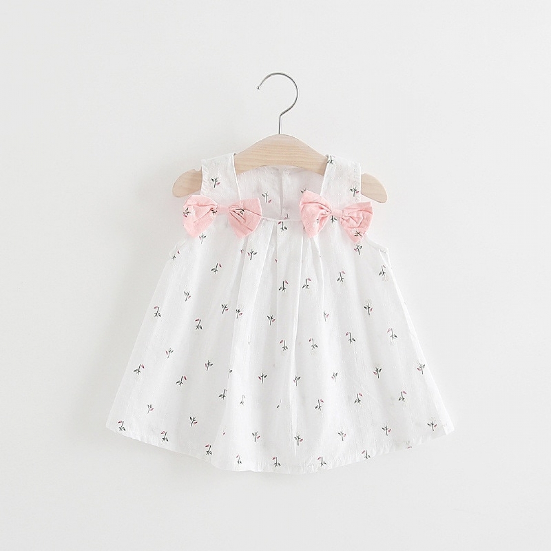 Floral Bow Infant Dress