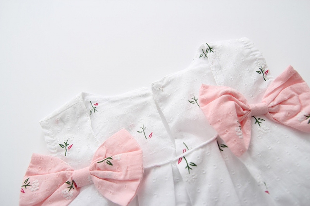 Floral Bow Infant Dress