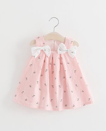 Floral Bow Infant Dress