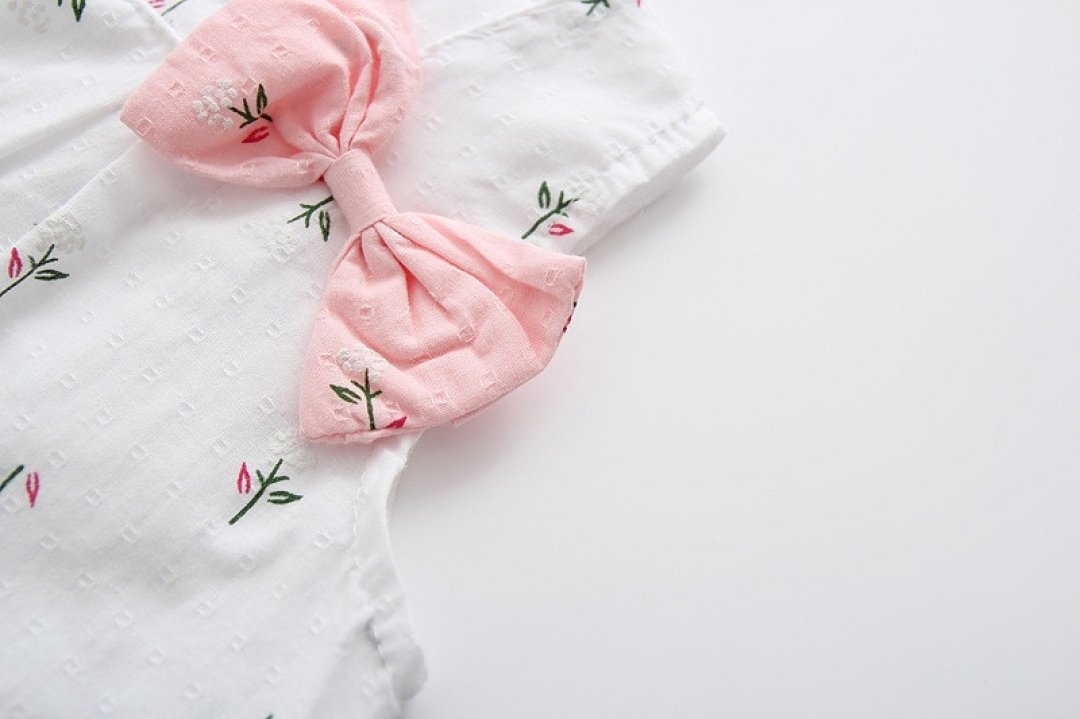 Floral Bow Infant Dress