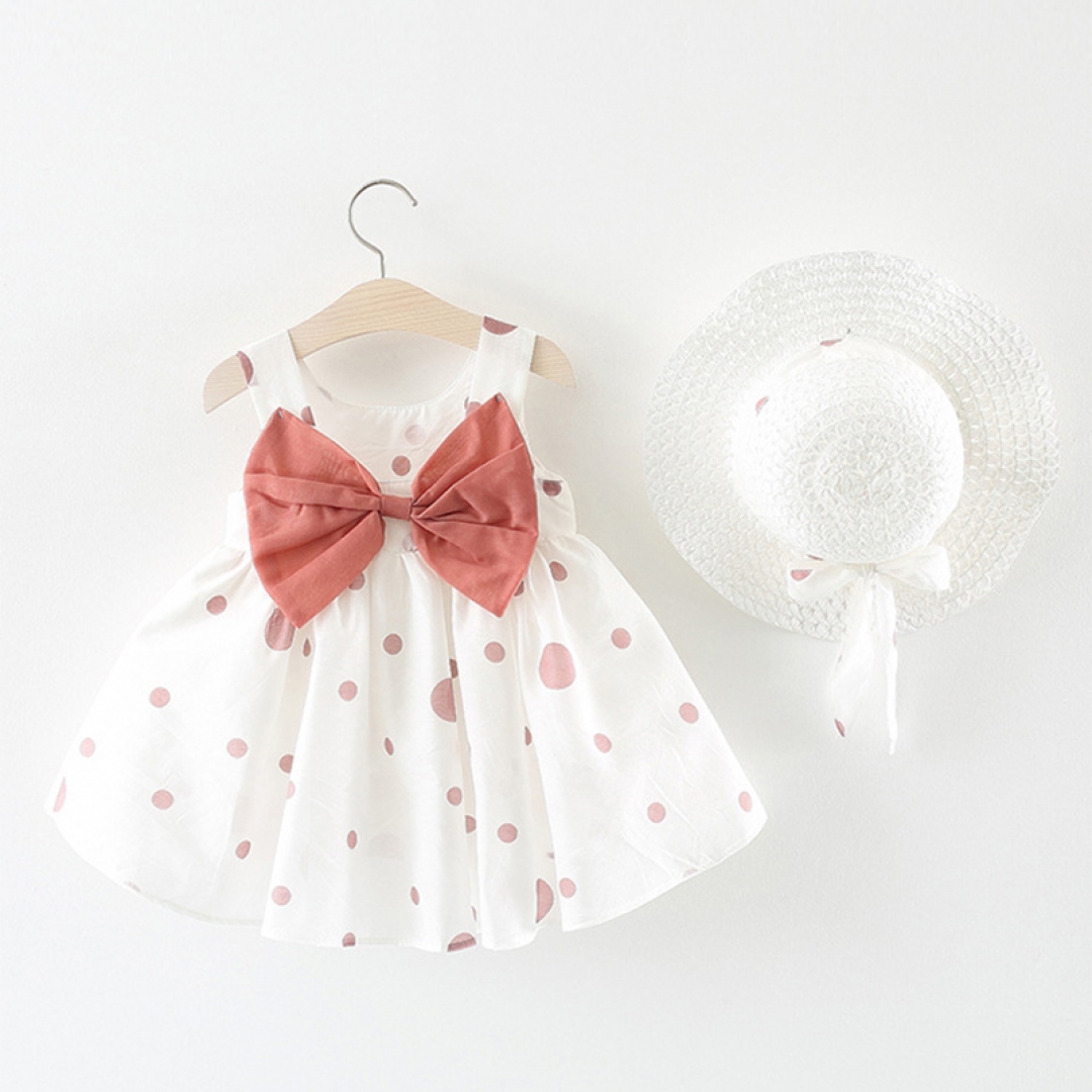 PolkaDot Dress with Hat