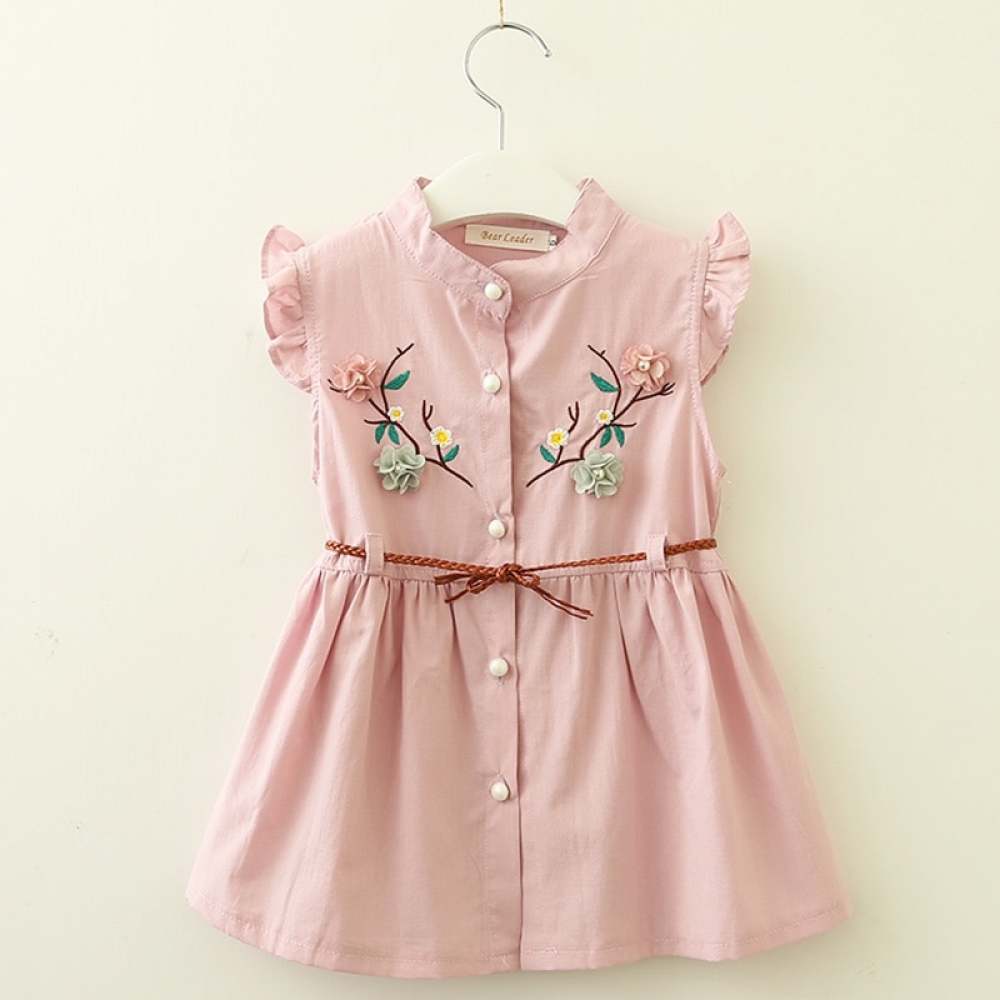 Flower Embroidered Dress