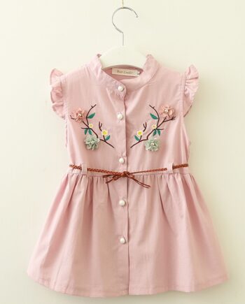 Flower Embroidered Dress
