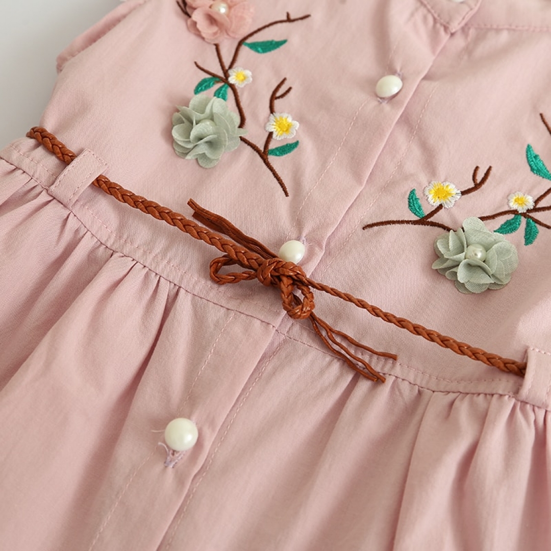 Flower Embroidered Dress