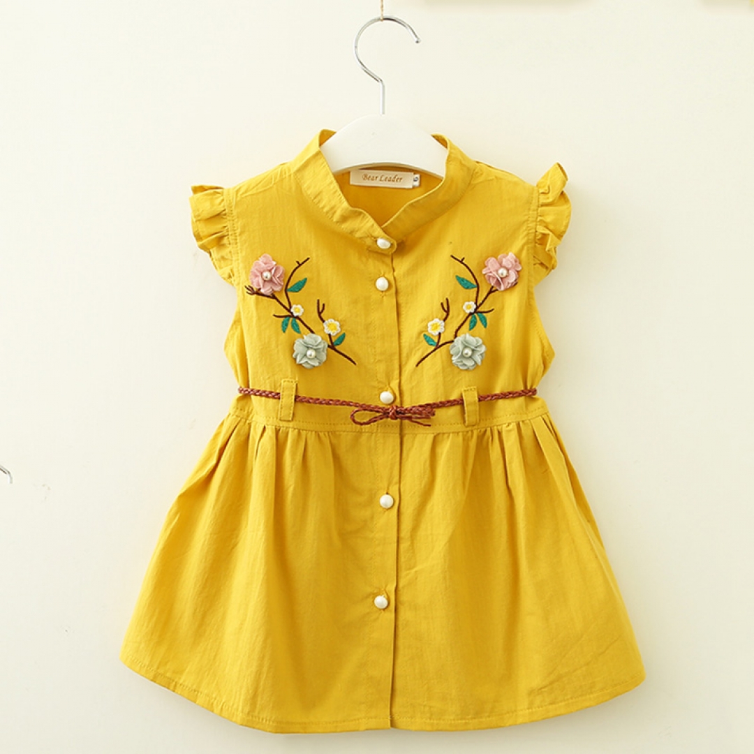 Flower Embroidered Dress