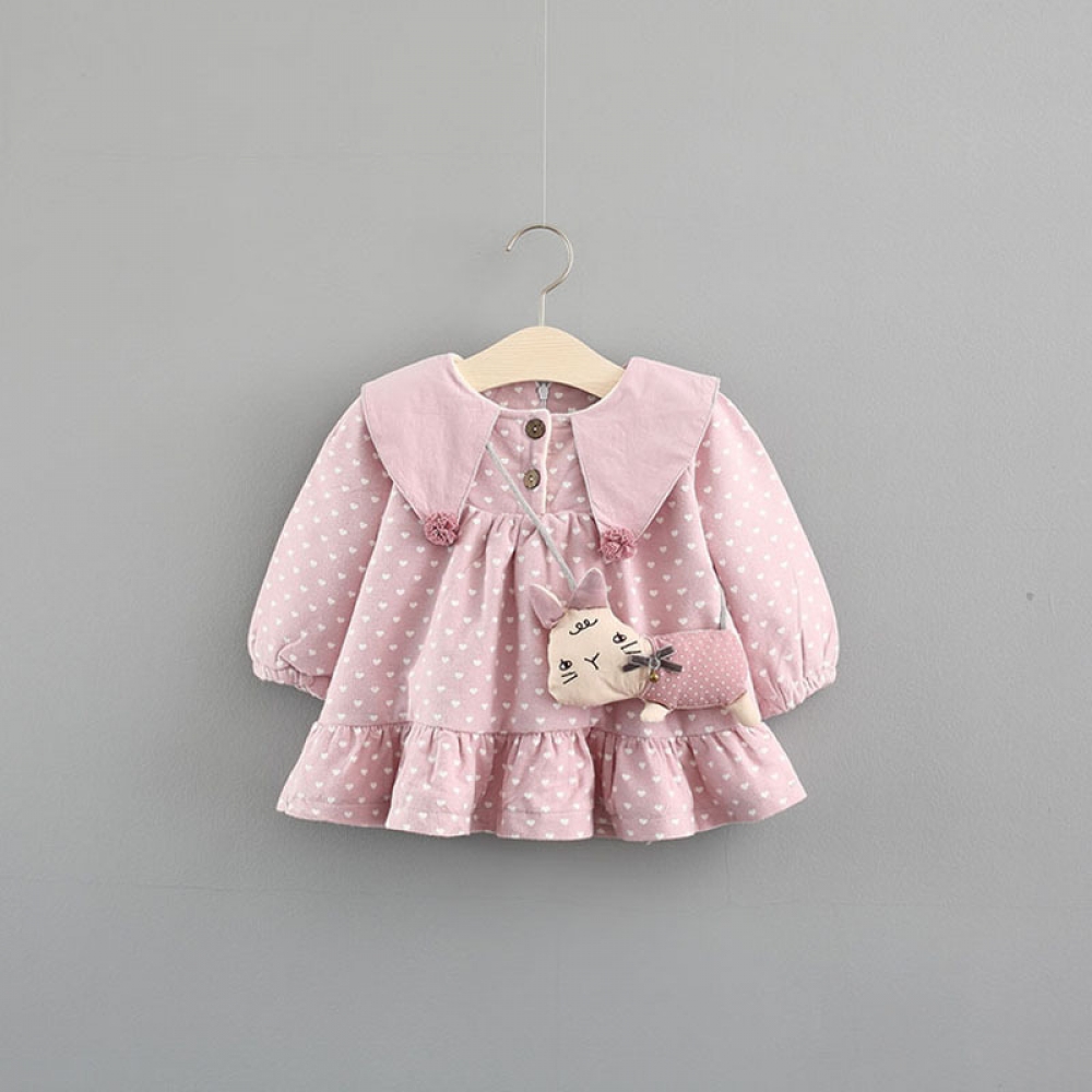 Polka Collar Dress