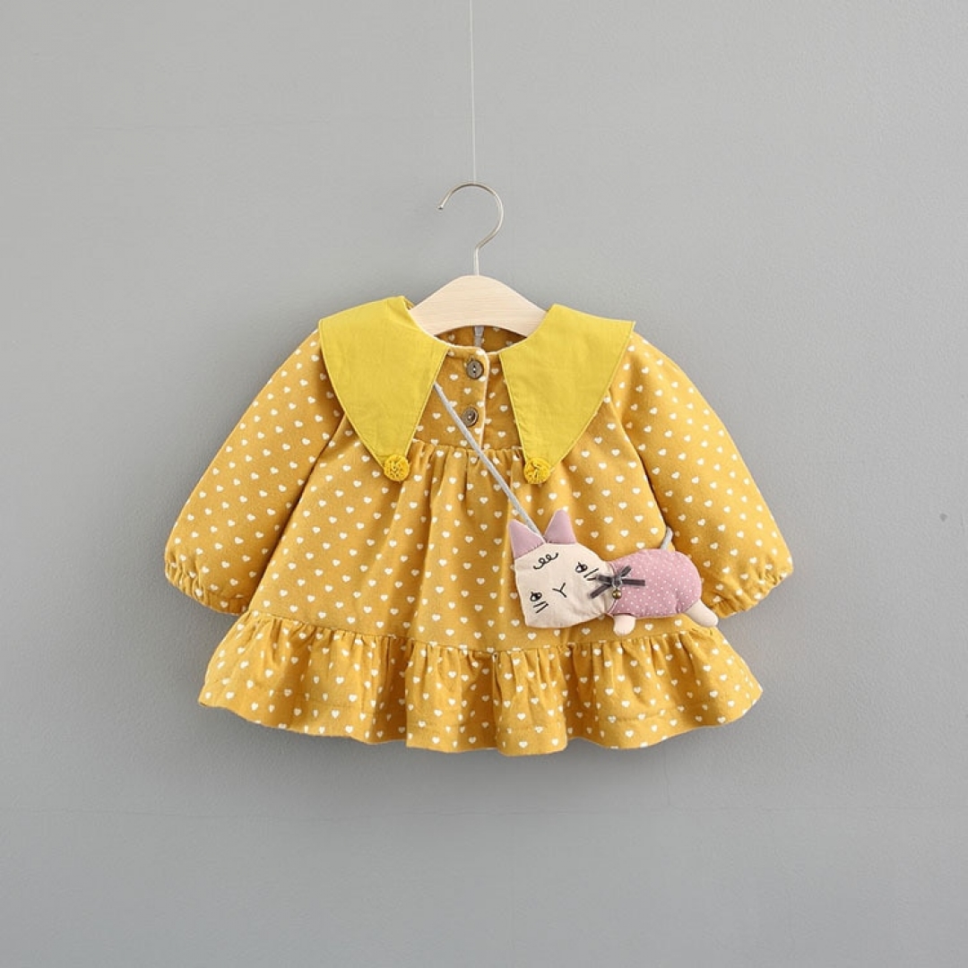 Polka Collar Dress