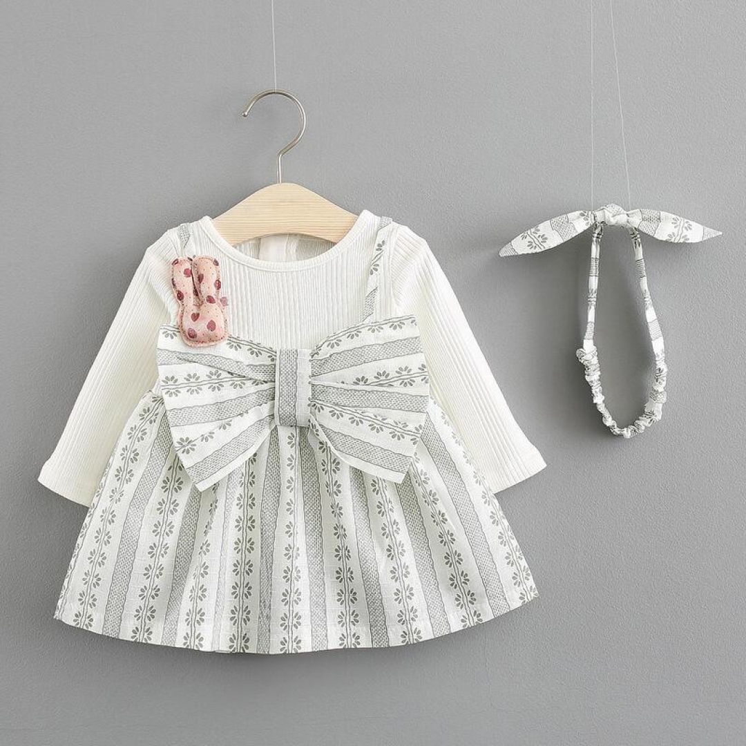 Bowknot Printed Dress