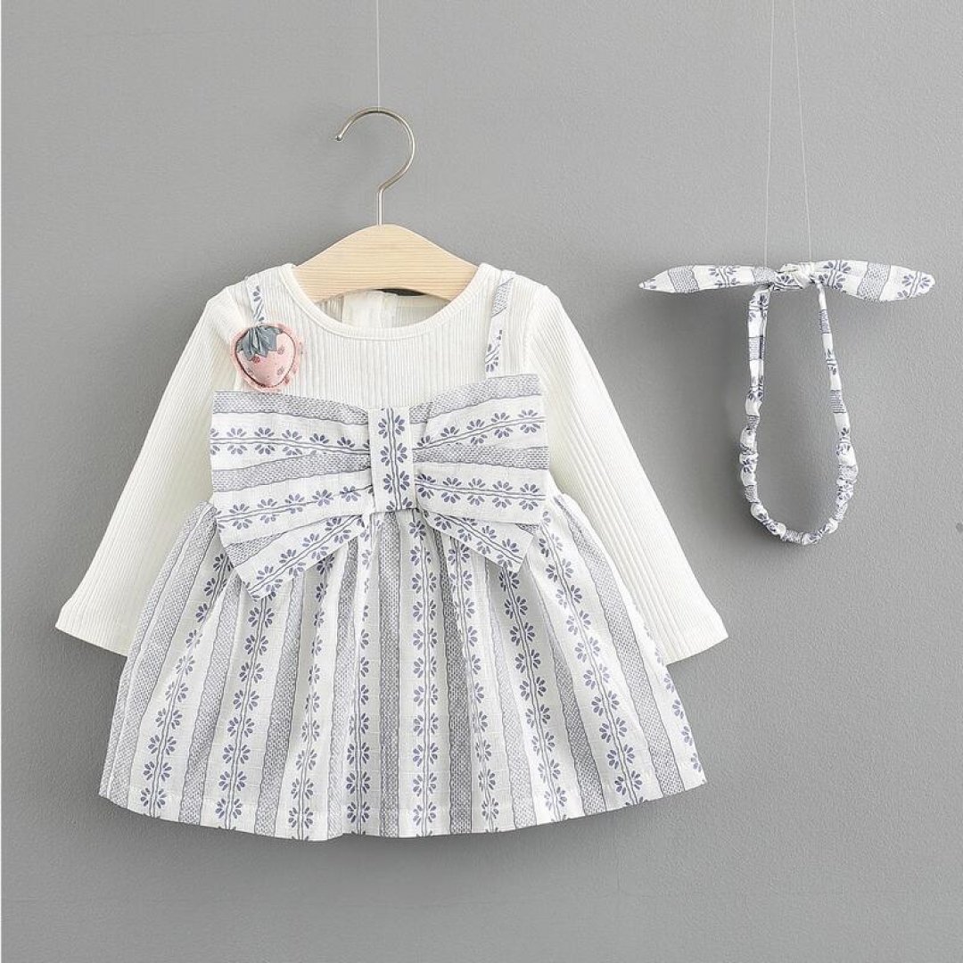 Bowknot Printed Dress
