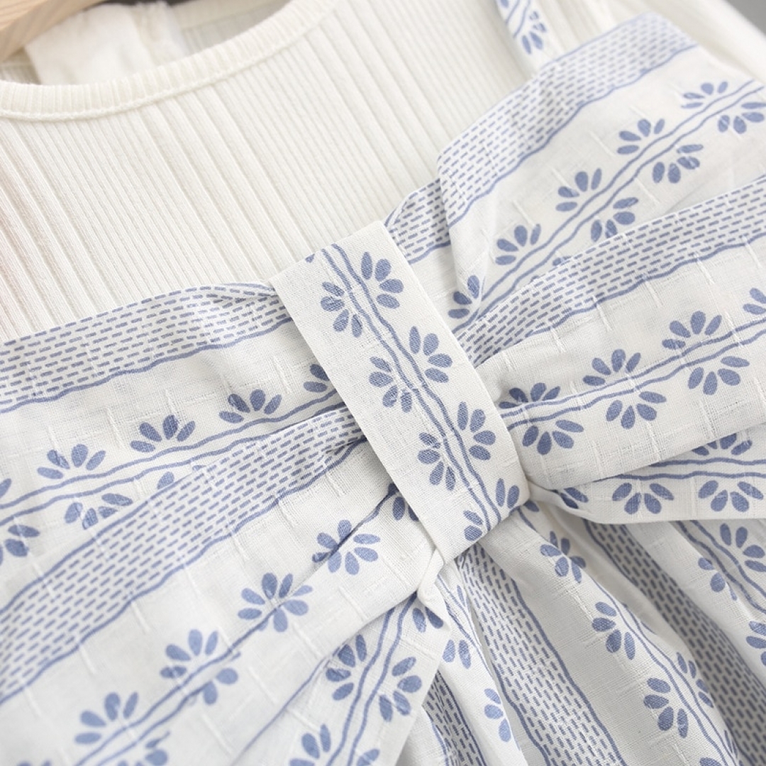 Bowknot Printed Dress