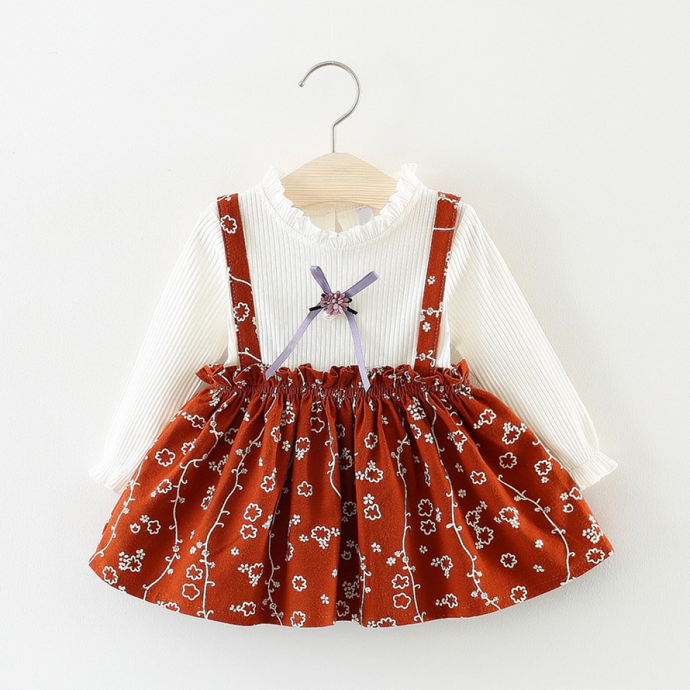 Long sleeveless Floral Frint Dress