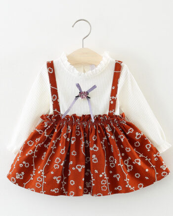 Long sleeveless Floral Frint Dress