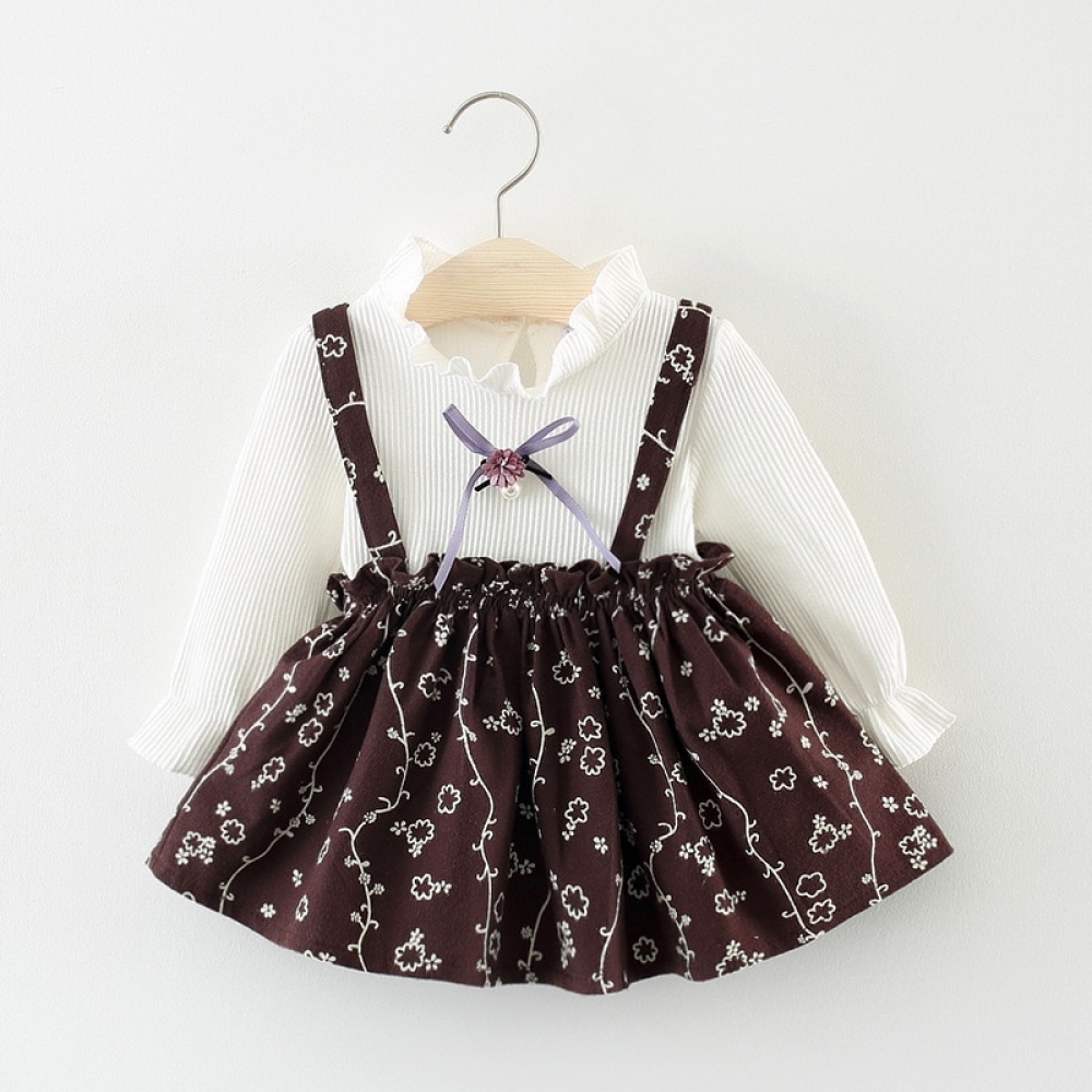 Long sleeveless Floral Frint Dress