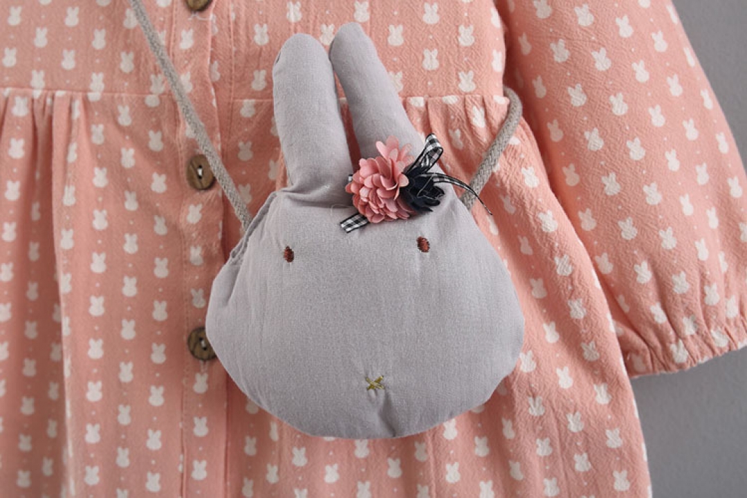 3PCS Rabbit Print Dress