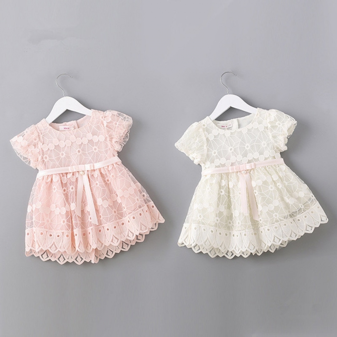 Flowers Embroidered Puff Sleeve Dress
