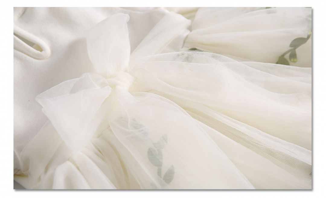Flowers Grass Embroidered Dress