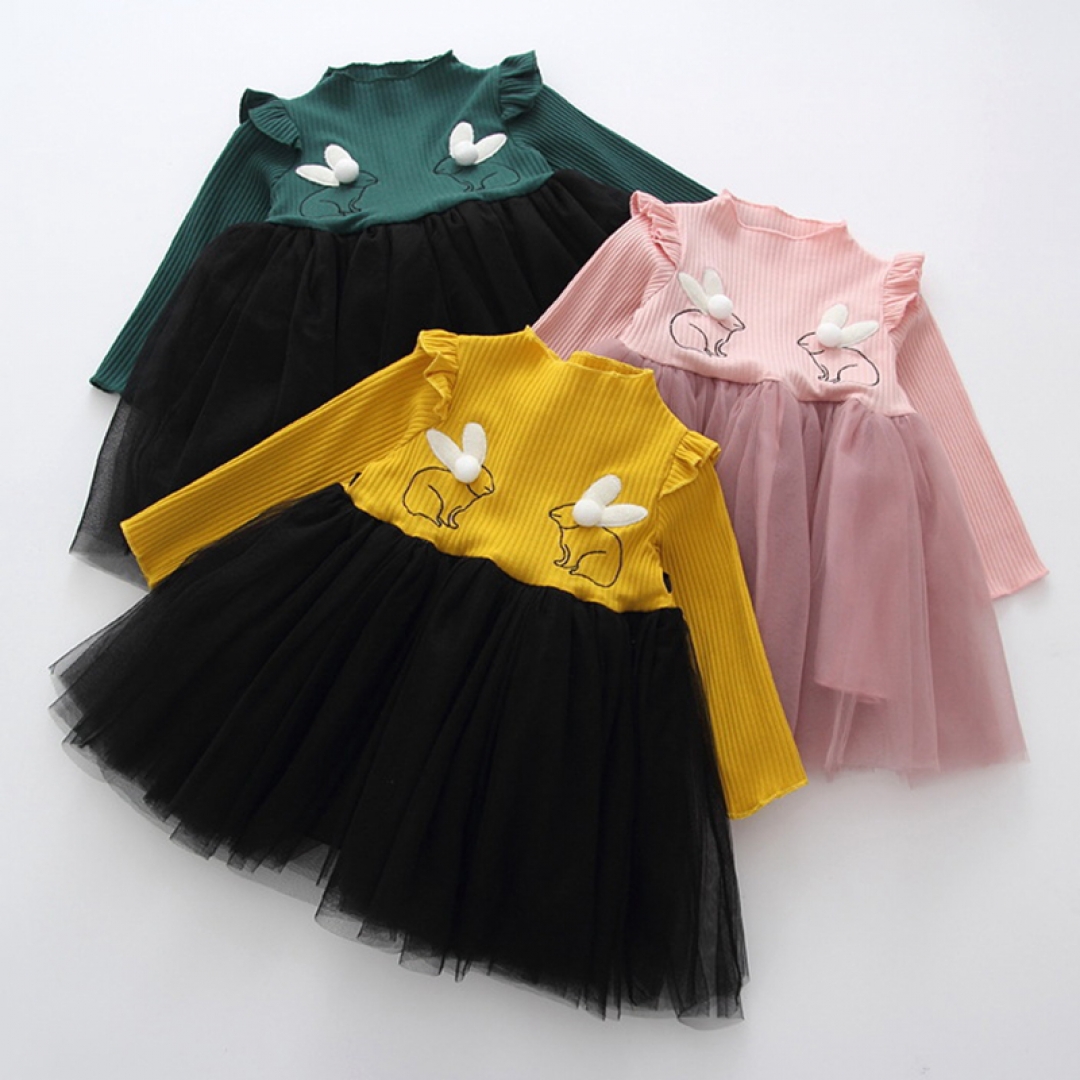 Embroidered Rabbit Dress