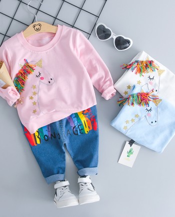 Unicorn TShirt Jeans Set
