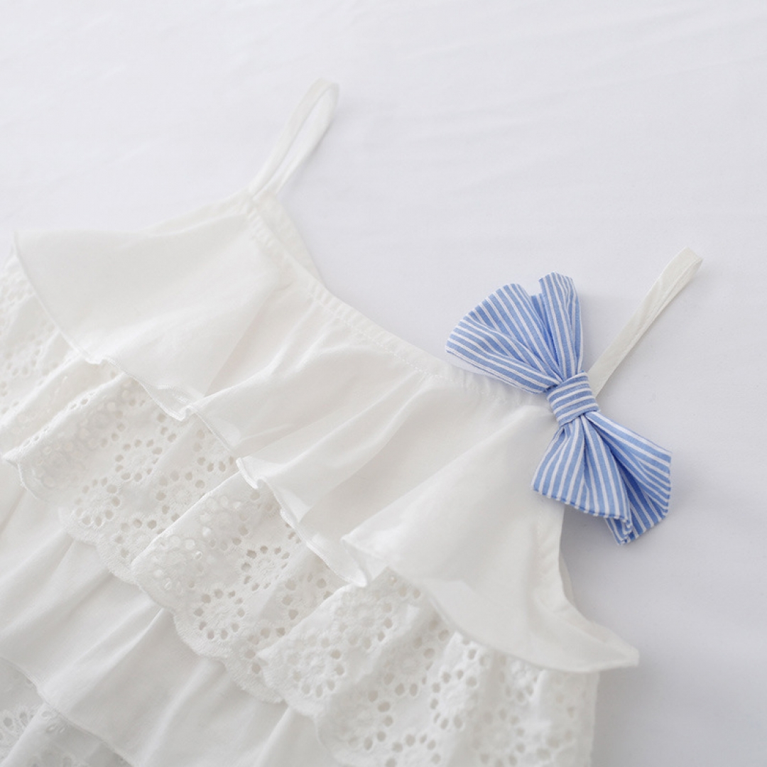 Bow Sling Top and Striped Shorts Sets