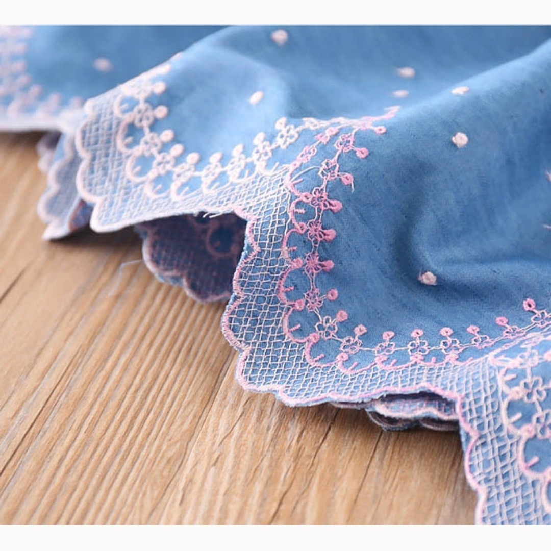 Embroidered Denim dress