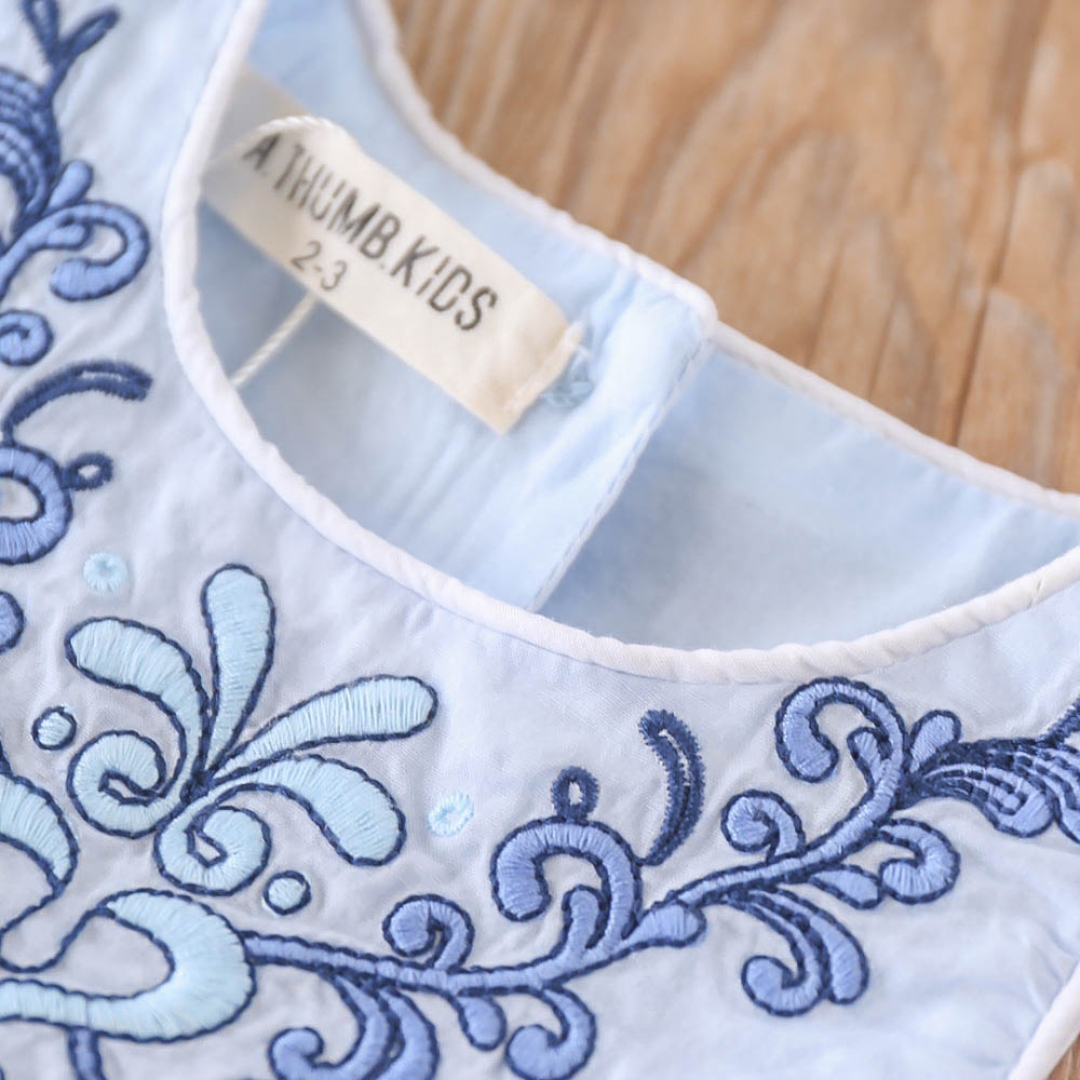 Cotton Embroidered Dress