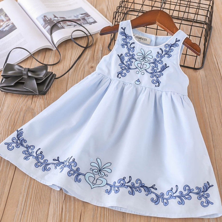 Cotton Embroidered Dress