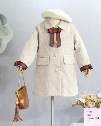 Bow Wool Coat