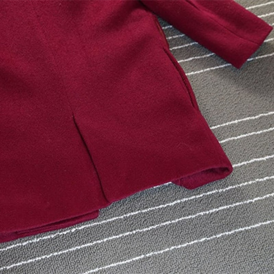 Double-breasted Woolen Jacket