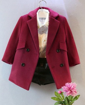 Double-breasted Woolen Jacket