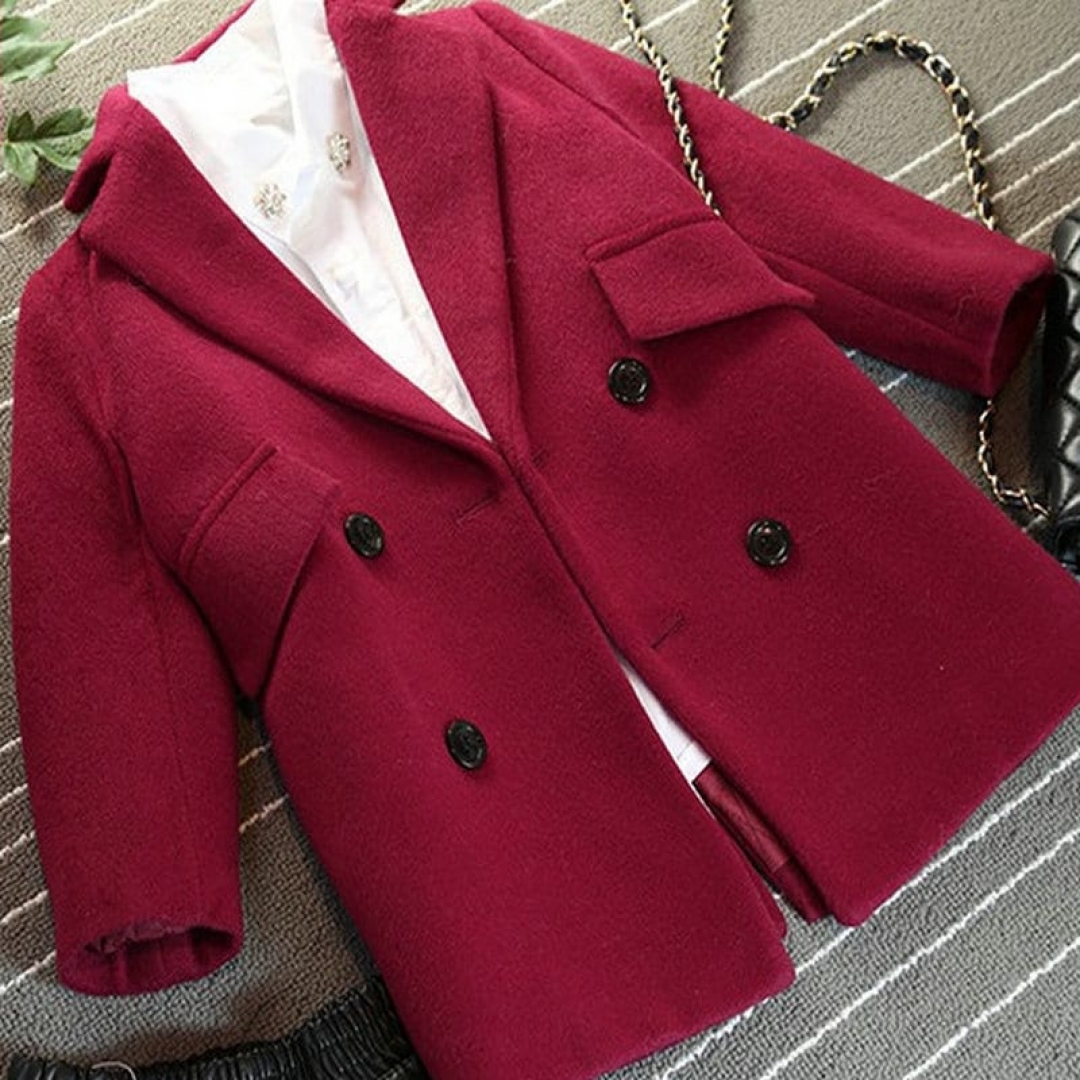 Double-breasted Woolen Jacket