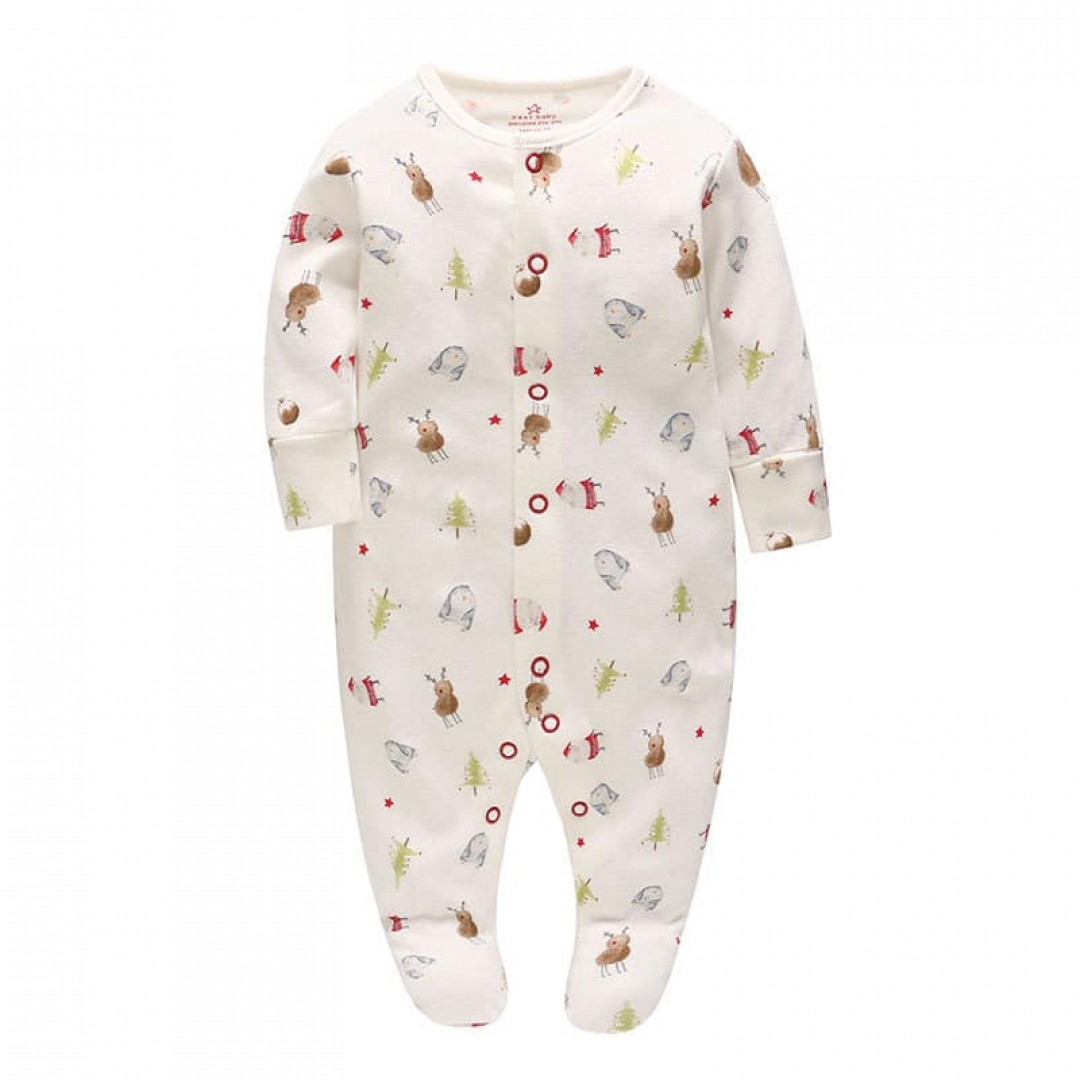 Long Sleeve Baby Footies
