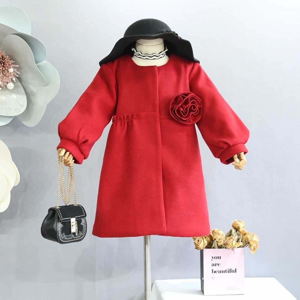 Quilted woolen coat