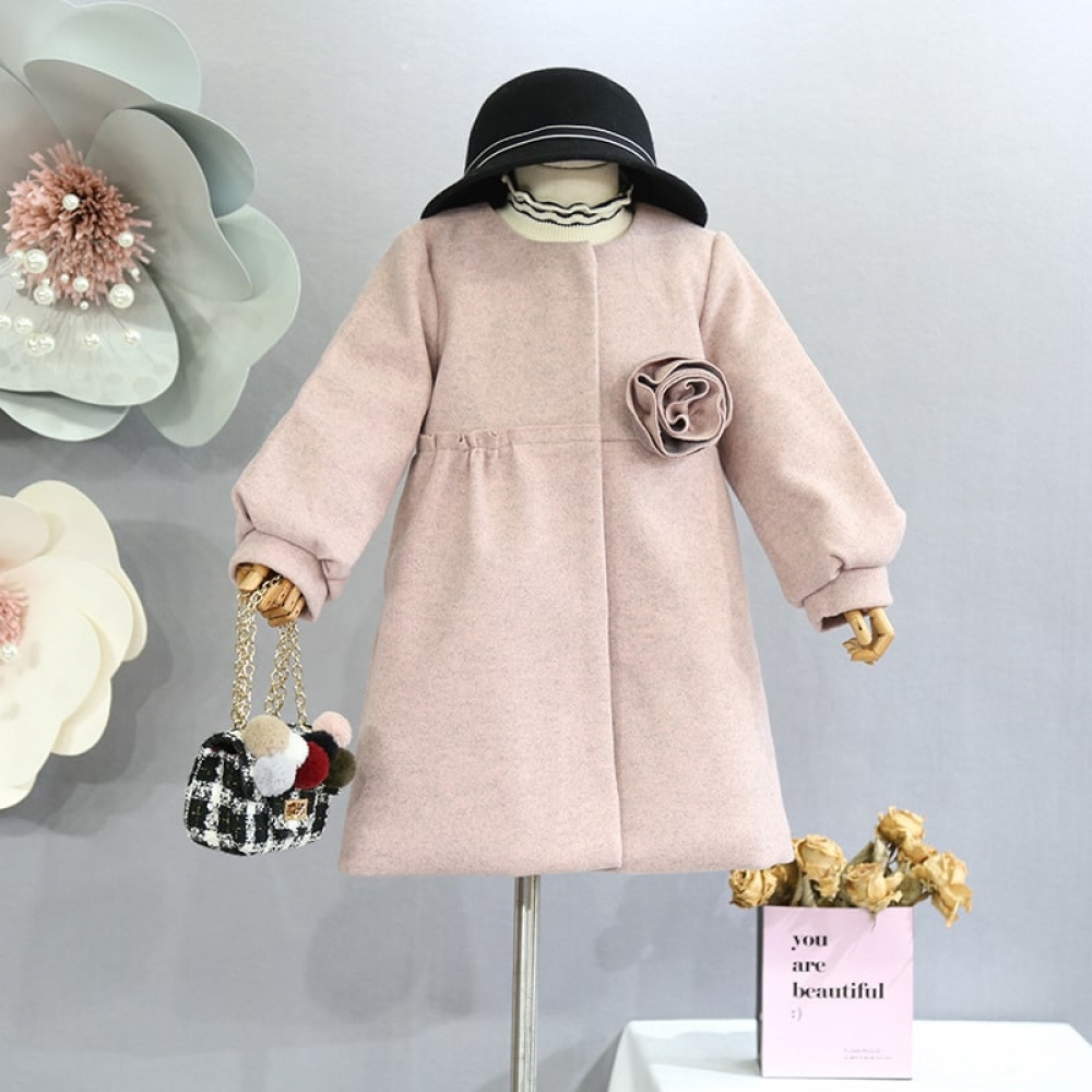 Quilted woolen coat