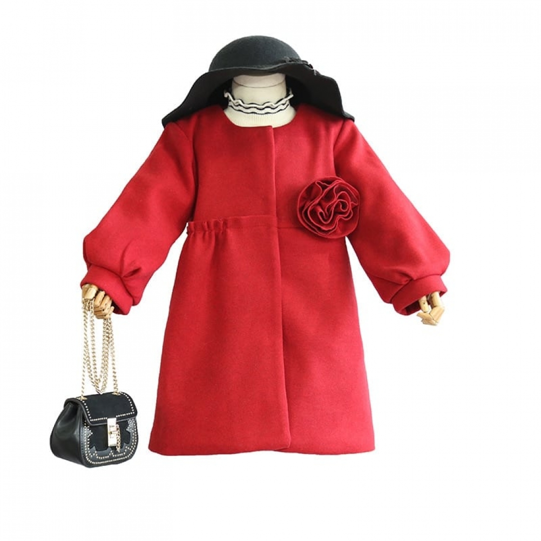 Quilted woolen coat