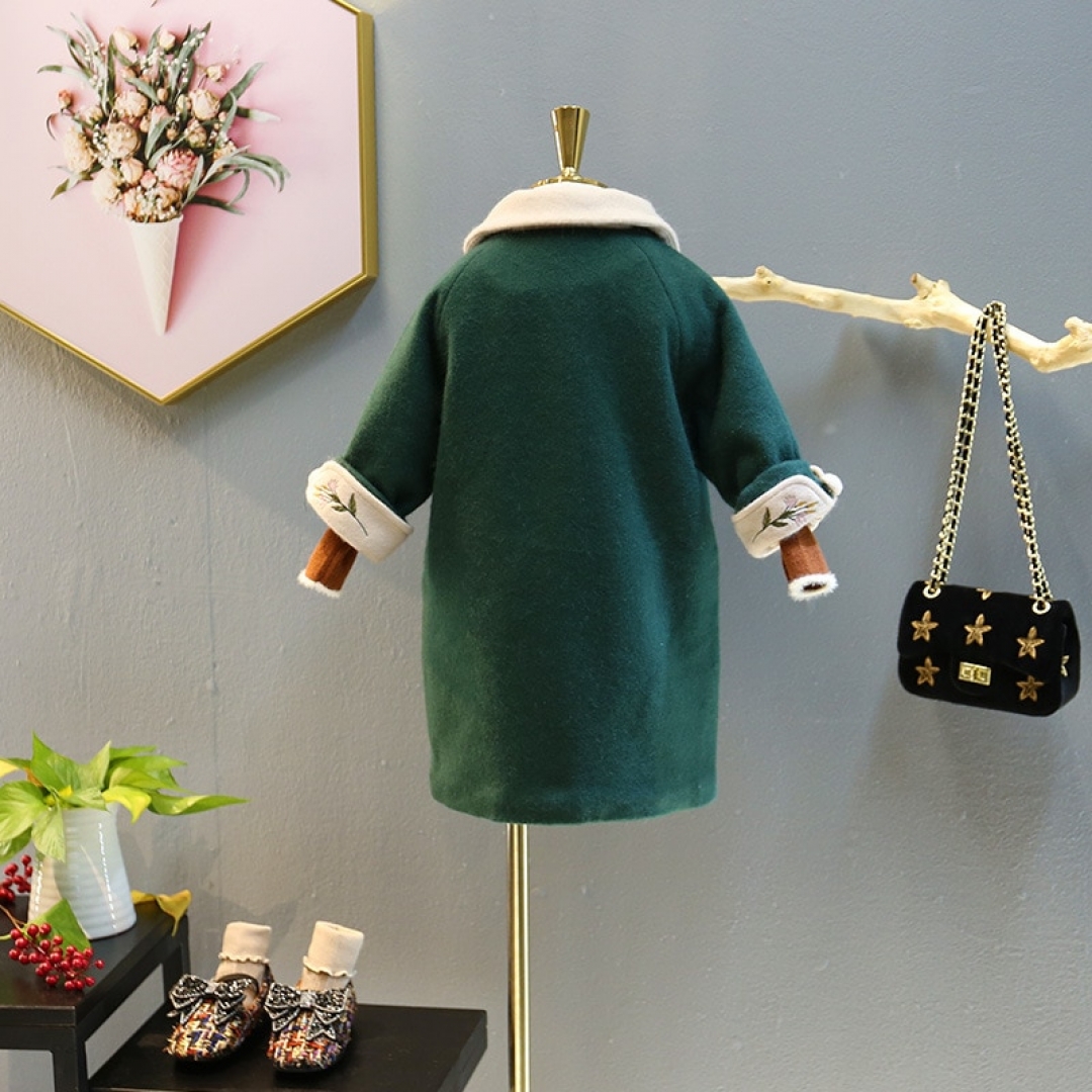 Embroidered Woolen Coat