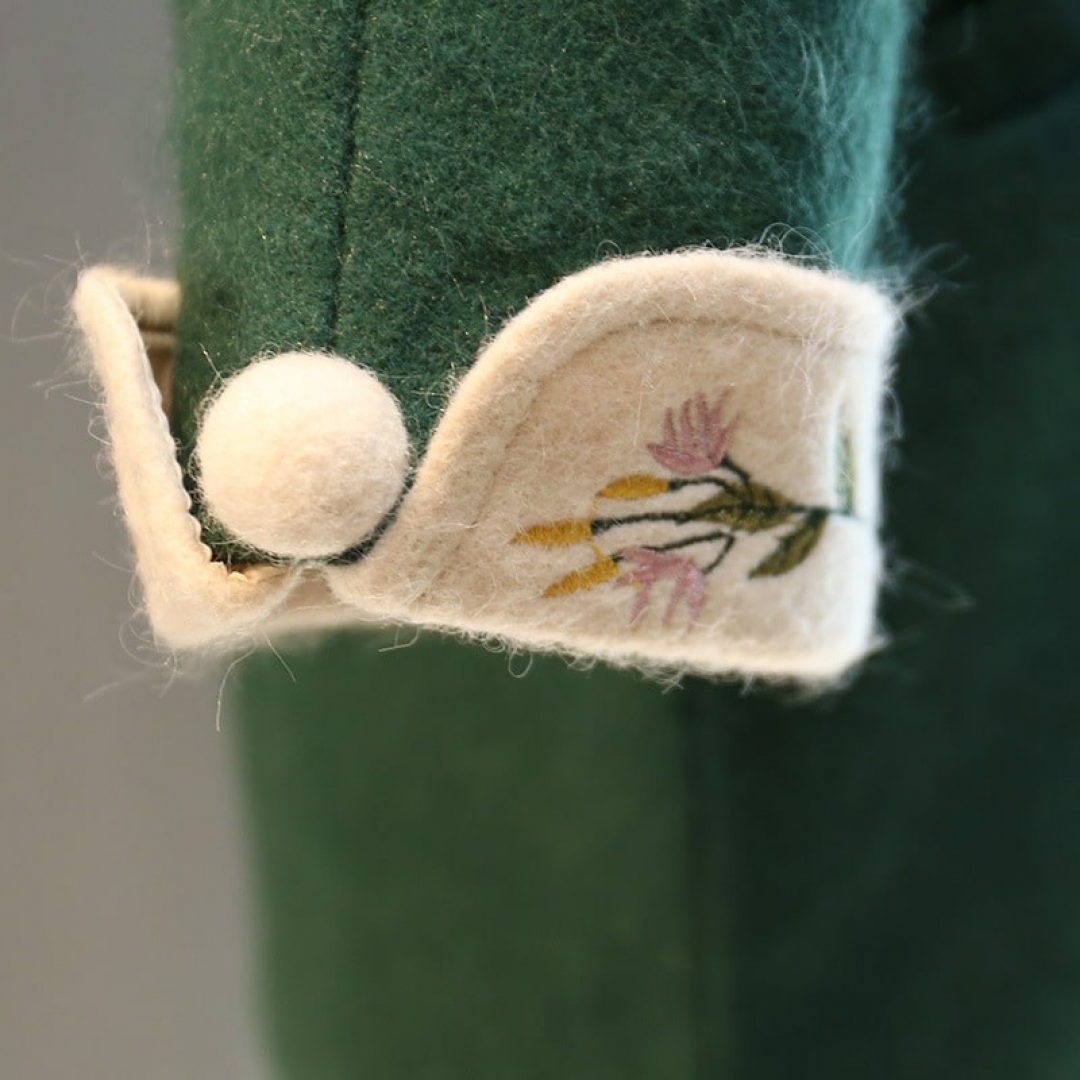 Embroidered Woolen Coat