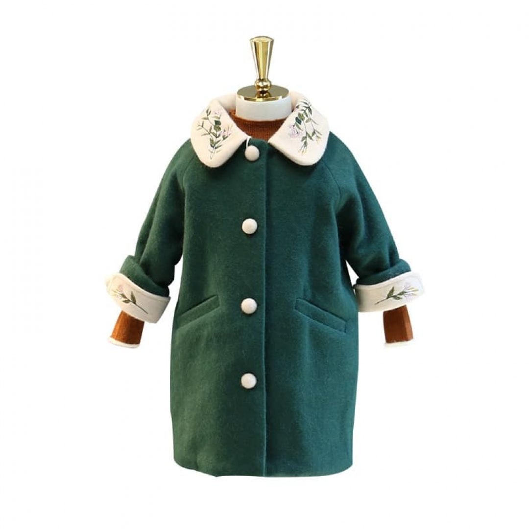 Embroidered Woolen Coat