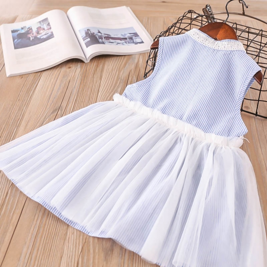 Crew Neck Stripped Dress