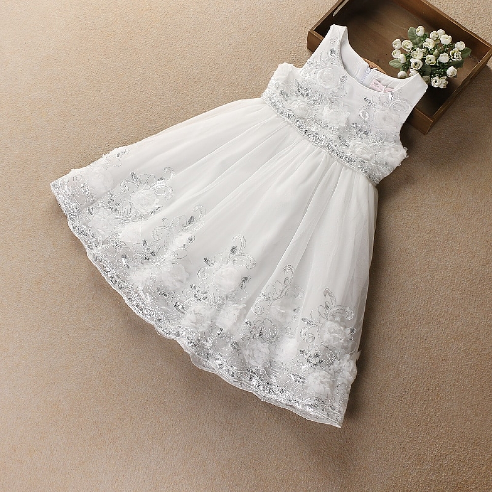 Flower mesh tutu dress