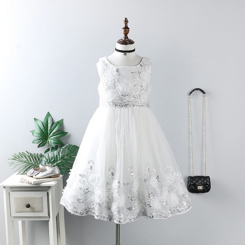 Flower mesh tutu dress