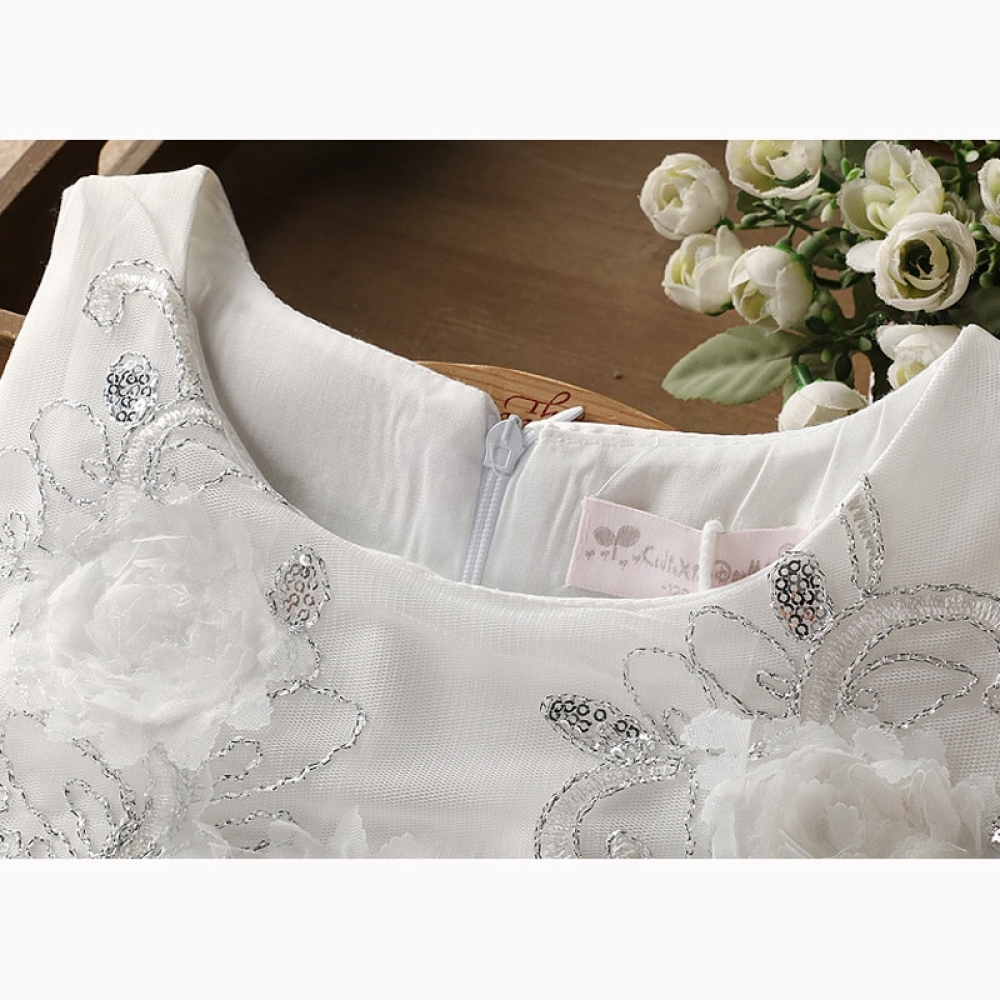 Flower mesh tutu dress