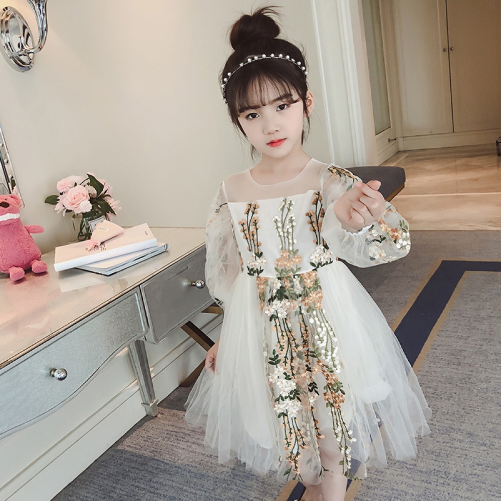 Full Sleeve Embroidered Dress