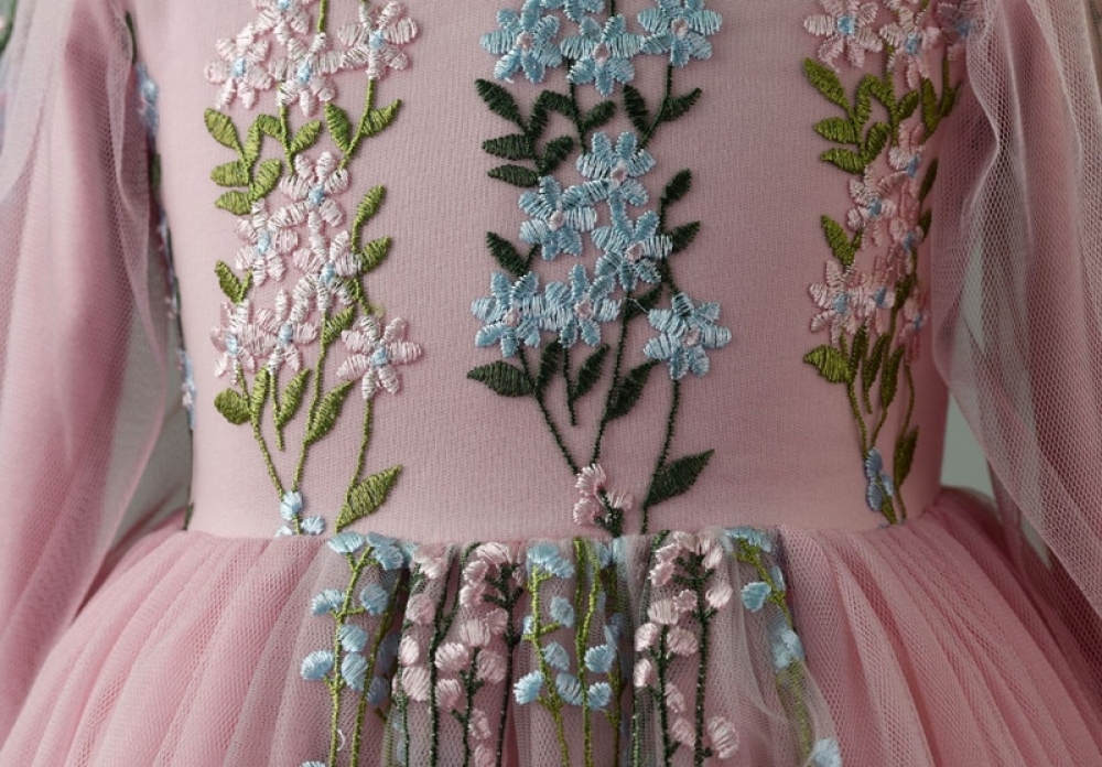 Floral Embroidery Lace Dress
