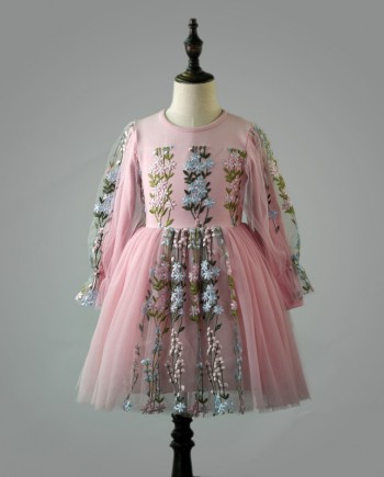Floral Embroidery Lace Dress